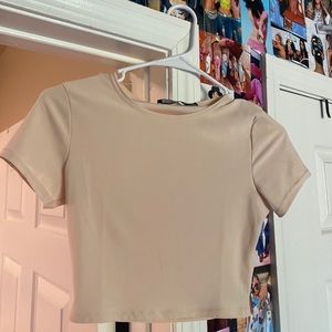 Baby Pink cropped Tee